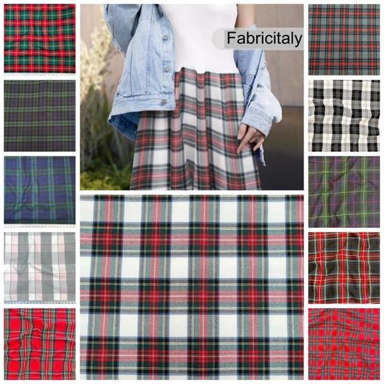 TESSUTO TARTAN SCOZZESE TINTO FILO