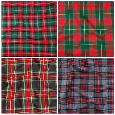 TESSUTO TARTAN SCOZZESE TINTO FILO